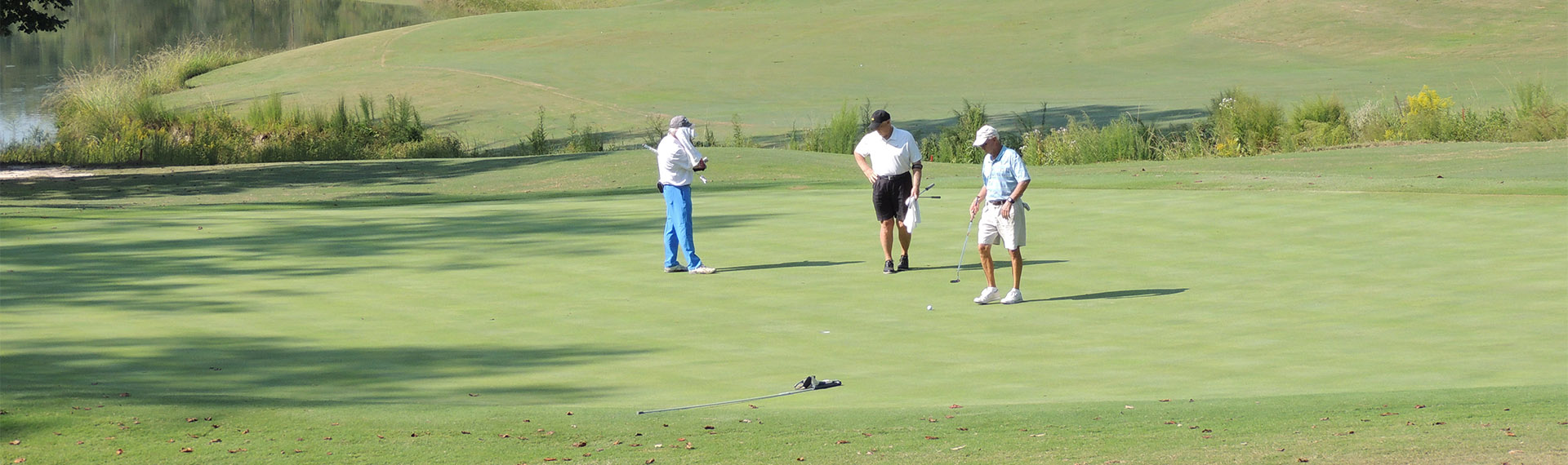 golf players on golf course